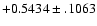 $+0.5434\pm .1063$