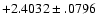 $+2.4032\pm .0796$