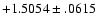 $+1.5054\pm .0615$