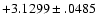 $+3.1299\pm .0485$