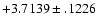$+3.7139\pm .1226$