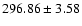 $296.86\pm 3.58$