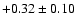 $+0.32\pm 0.10$