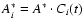 $A^*_i=A^*\cdot C_i(t)$