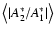 ${\big <}\vert A^*_{\rm {2}}/A^*_{\rm {1}}\vert{\big >}$