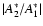 $\vert A^*_{\rm {2}}/A^*_{\rm {1}}\vert$