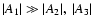 $\vert A_{\rm {1}}\vert \gg \vert A_{\rm {2}}\vert,~ \vert A_{\rm {3}}\vert$
