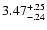 $\rm 3.47^{+.25}_{-.24 }$