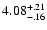 $\rm 4.08^{+.21}_{-.16 }$
