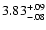 $\rm 3.83^{+.09}_{-.08 }$