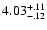 $\rm 4.03^{+.11}_{-.12 }$
