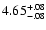 $\rm 4.65^{+.08}_{-.08 }$