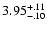 $\rm 3.95^{+.11}_{-.10 }$