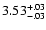 $\rm 3.53^{+.03}_{-.03 }$