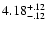 $\rm 4.18^{+.12}_{-.12 }$
