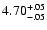 $\rm 4.70^{+.05}_{-.05 }$