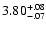 $\rm 3.80^{+.08}_{-.07 }$