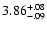 $\rm 3.86^{+.08}_{-.09 }$