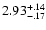 $\rm 2.93^{+.14}_{-.17 }$