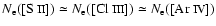 $N_{\rm e}([\mbox{S {\sc ii}}]) \simeq N_{\rm e}([\mbox{Cl {\sc iii}}]) \simeq
N_{\rm e}([\mbox{Ar {\sc iv}}])$