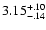 $\rm 3.15^{+.10}_{-.14 }$