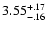 $\rm 3.55^{+.17}_{-.16 }$