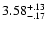 $\rm 3.58^{+.13}_{-.17 }$