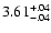 $\rm 3.61^{+.04}_{-.04 }$