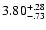 $\rm 3.80^{+.28}_{-.73 }$