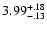 $\rm 3.99^{+.18}_{-.13 }$