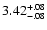 $\rm 3.42^{+.08}_{-.08 }$