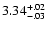 $\rm 3.34^{+.02}_{-.03 }$