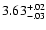 $\rm 3.63^{+.02}_{-.03 }$