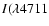 $I(\lambda4711$