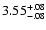 $\rm 3.55^{+.08}_{-.08 }$