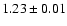 $1.23\pm0.01$