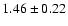 $1.46\pm0.22$