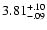 $\rm 3.81^{+.10}_{-.09 }$