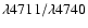 $\lambda 4711/\lambda 4740$