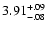 $\rm 3.91^{+.09}_{-.08 }$