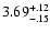 $\rm 3.69^{+.12}_{-.15 }$