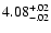 $\rm 4.08^{+.02}_{-.02 }$