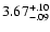 $\rm 3.67^{+.10}_{-.09 }$