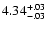 $\rm 4.34^{+.03}_{-.03 }$