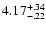 $\rm 4.17^{+.34}_{-.22 }$