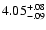 $\rm 4.05^{+.08}_{-.09 }$