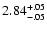 $\rm 2.84^{+.05}_{-.05 }$