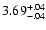$\rm 3.69^{+.04}_{-.04 }$