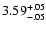 $\rm 3.59^{+.05}_{-.05 }$