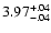 $\rm 3.97^{+.04}_{-.04 }$
